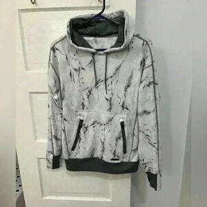 nine west active marble workout hoodie women's‎ small